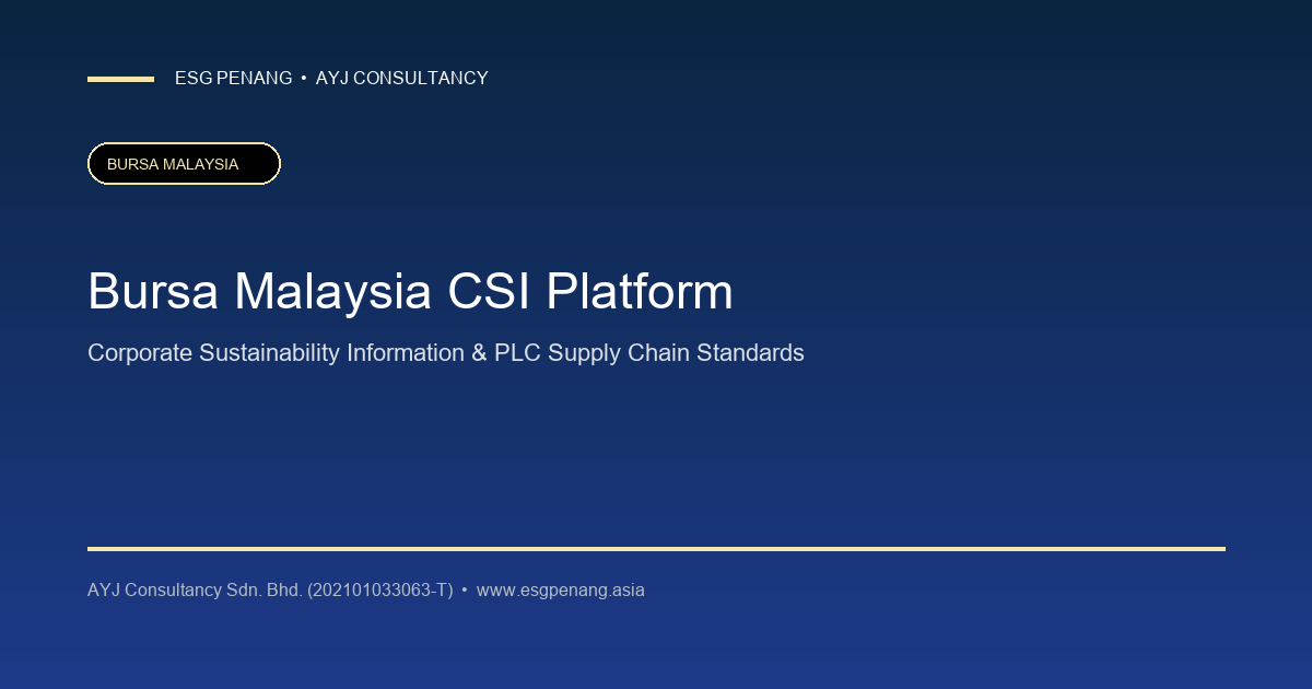 How CSI Simplifies IFRS S1 & S2 Compliance for Malaysian SMEs