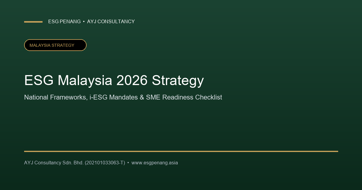 SSM Mandatory Sustainability Reporting: A Guide for Malaysian Private Companies