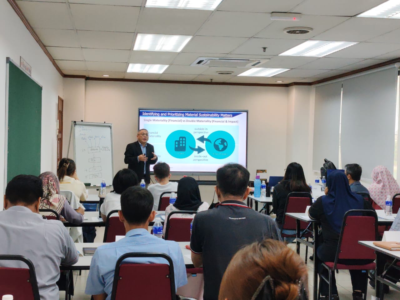 Dr Kuan delivering ESG consultation and advisory workshop